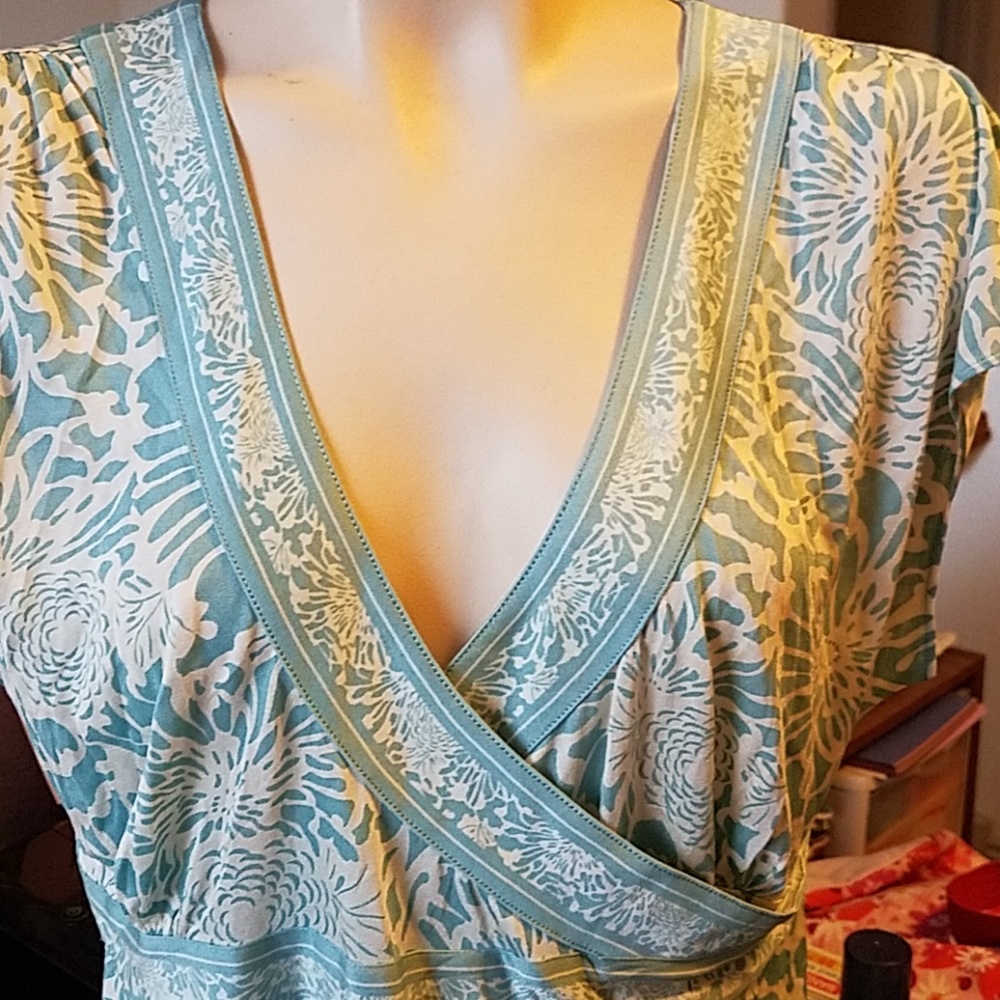 NEW Banana Republic brand SILK blouse size XL - Picture 4 of 6